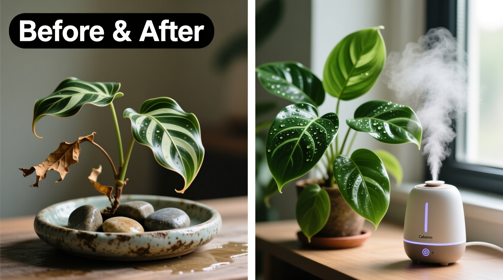 Plant Humidifiers vs Pebble Trays: What Tropicals Really Need