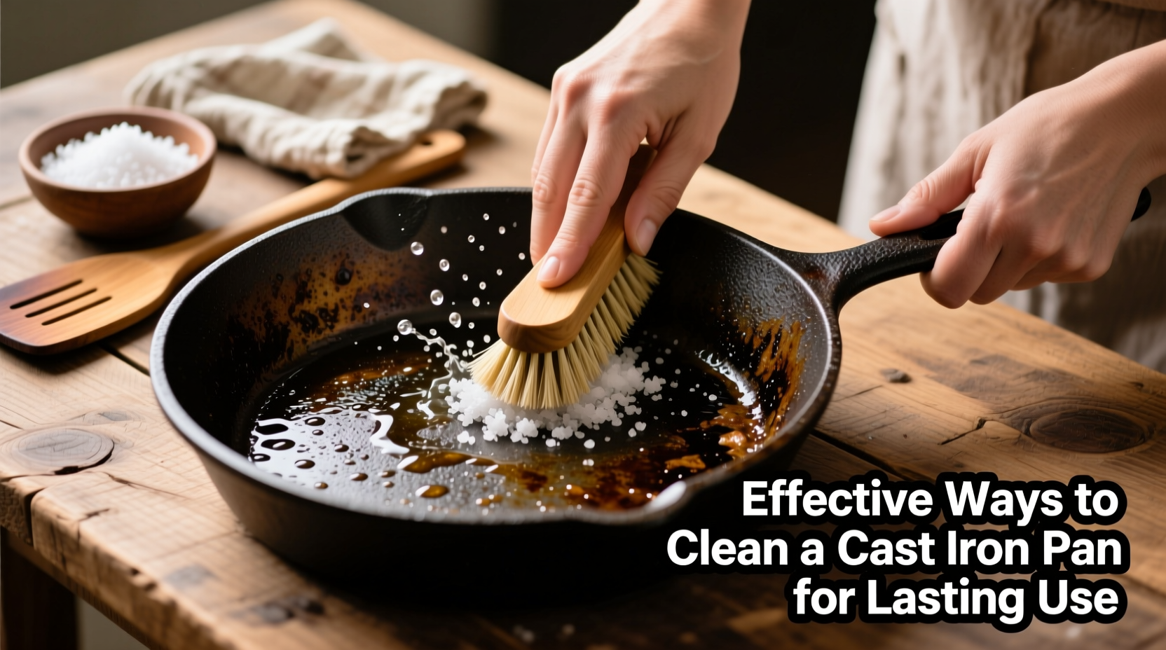 effective ways to clean a cast iron pan for lasting use