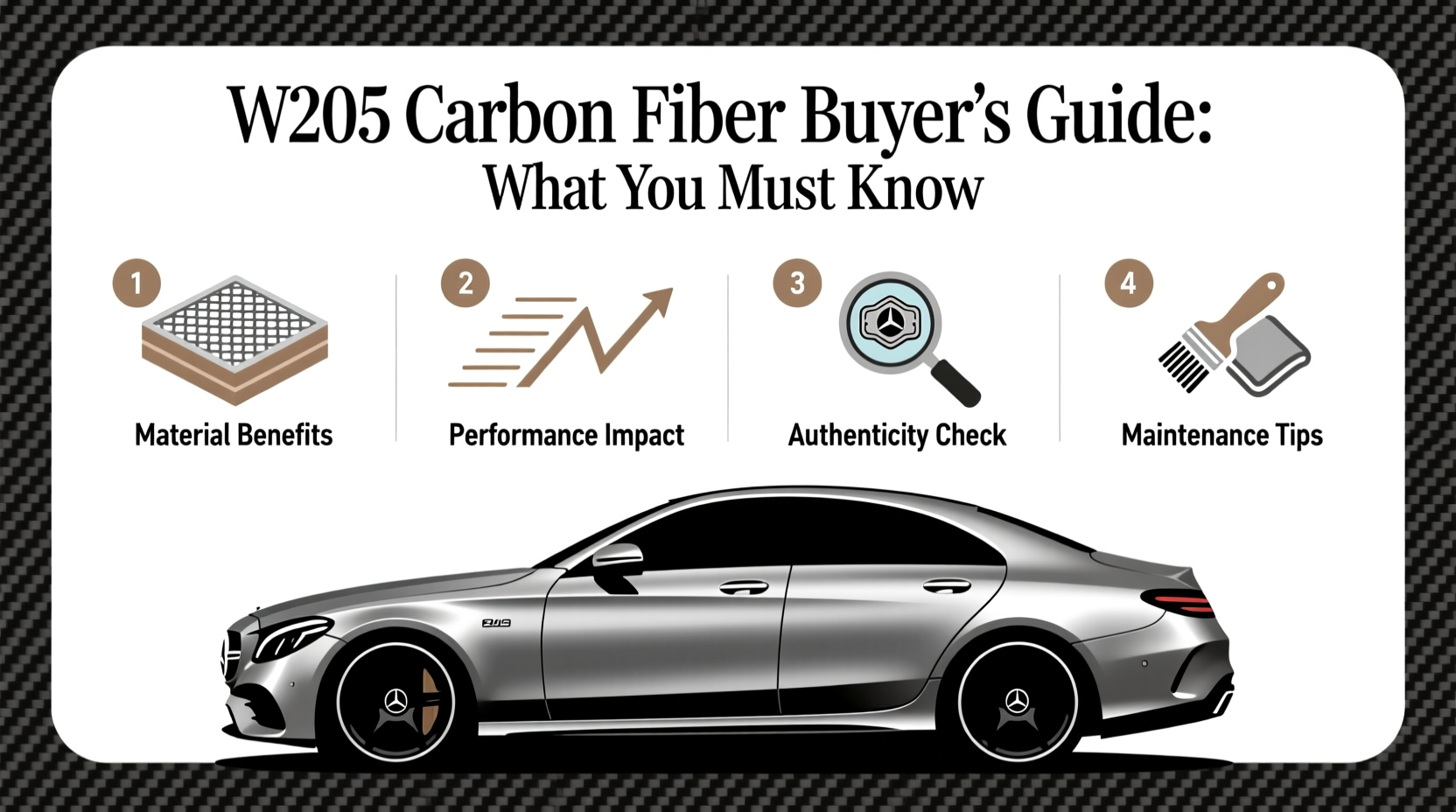 w205 carbon fiber buyer guide