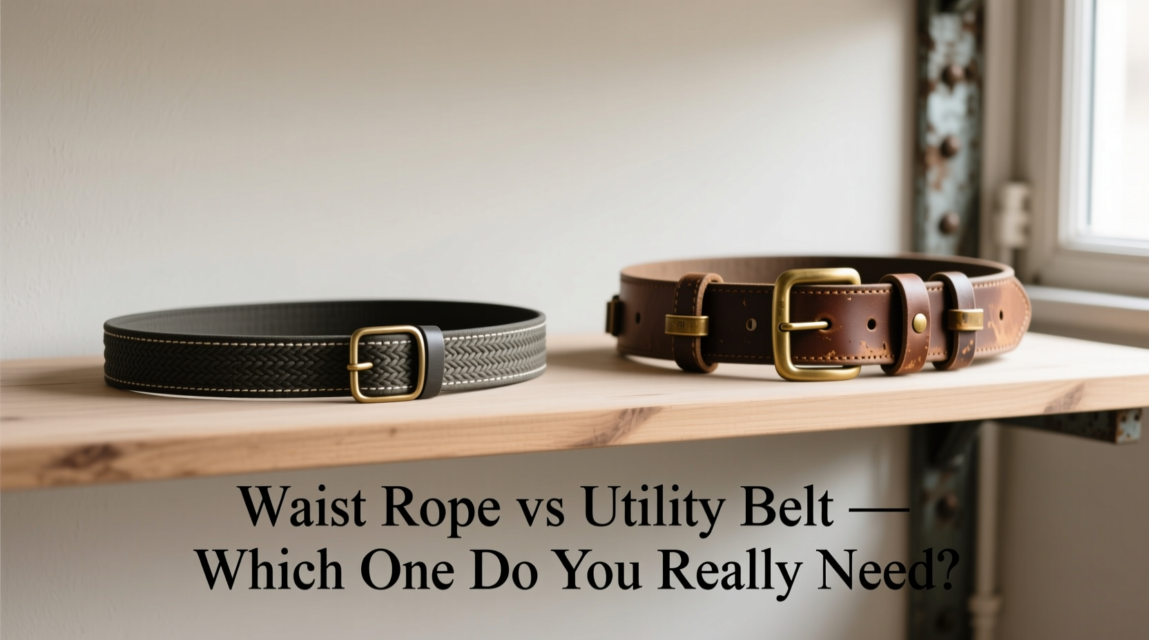 waist rope vs utility belt which one do you really need in your closet