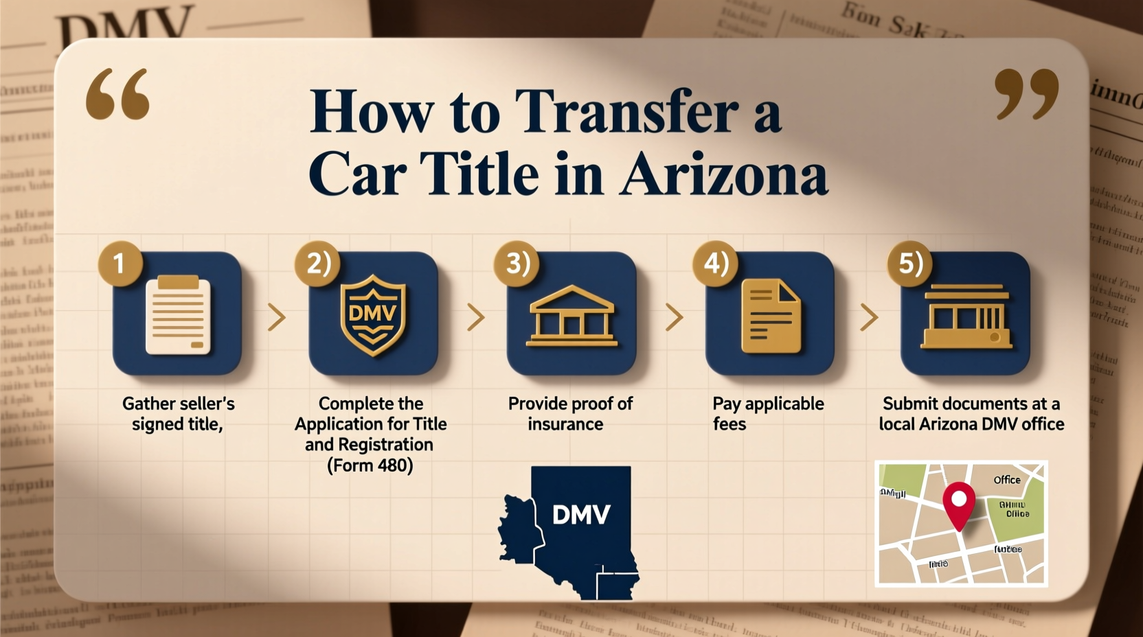 how do i transfer a car title in arizona