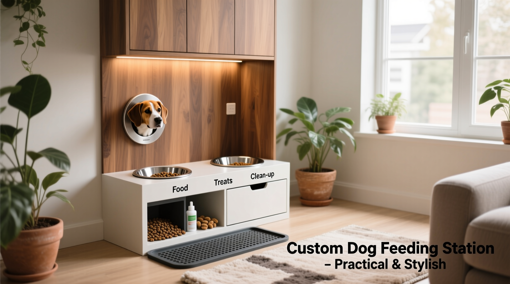 creative and practical guide to building a custom dog feeding station for your home