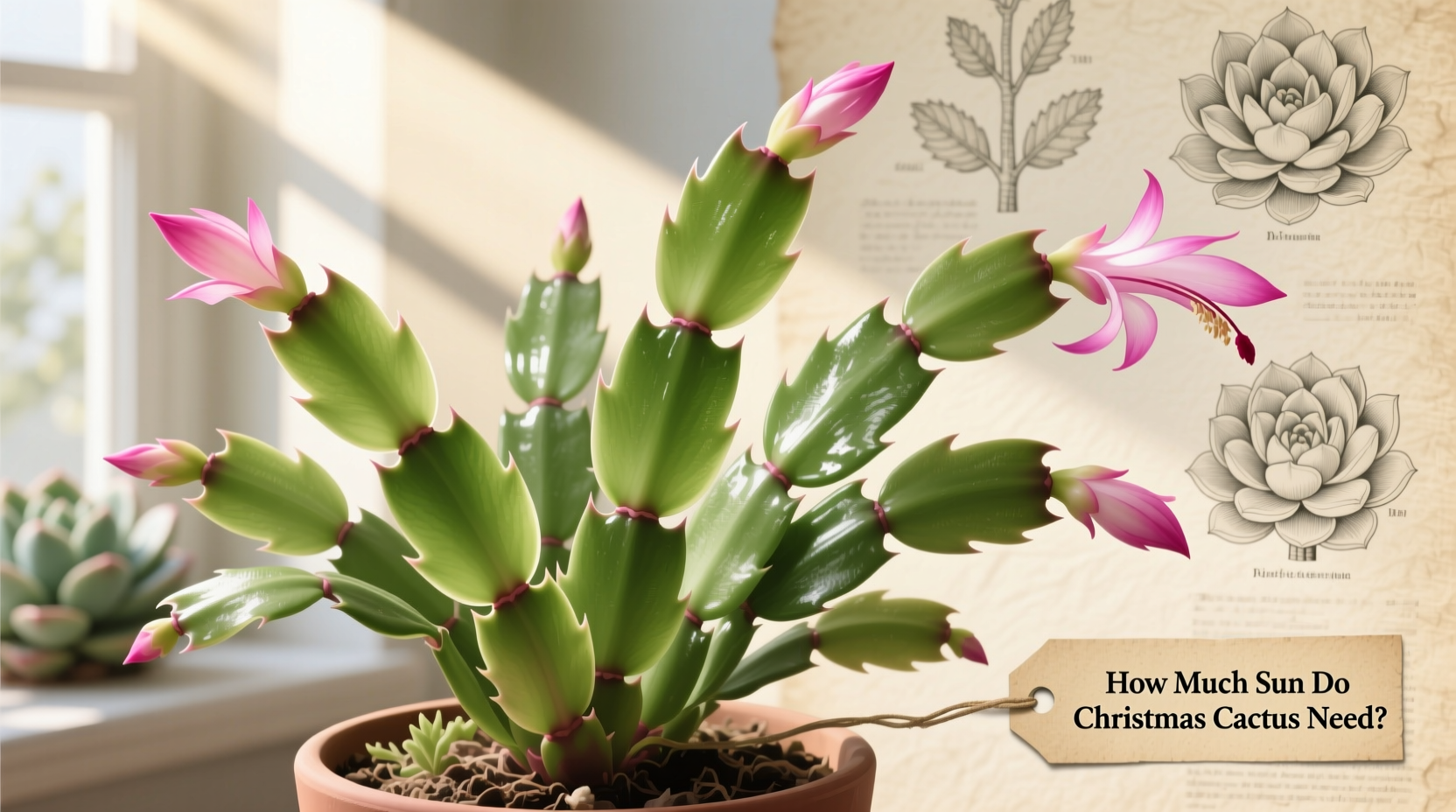 How Much Sun Do Christmas Cactus Need?