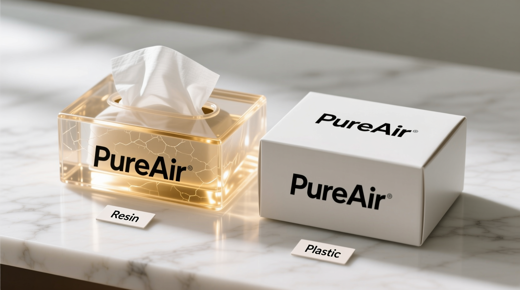 resin vs plastic tissue boxes does material really matter