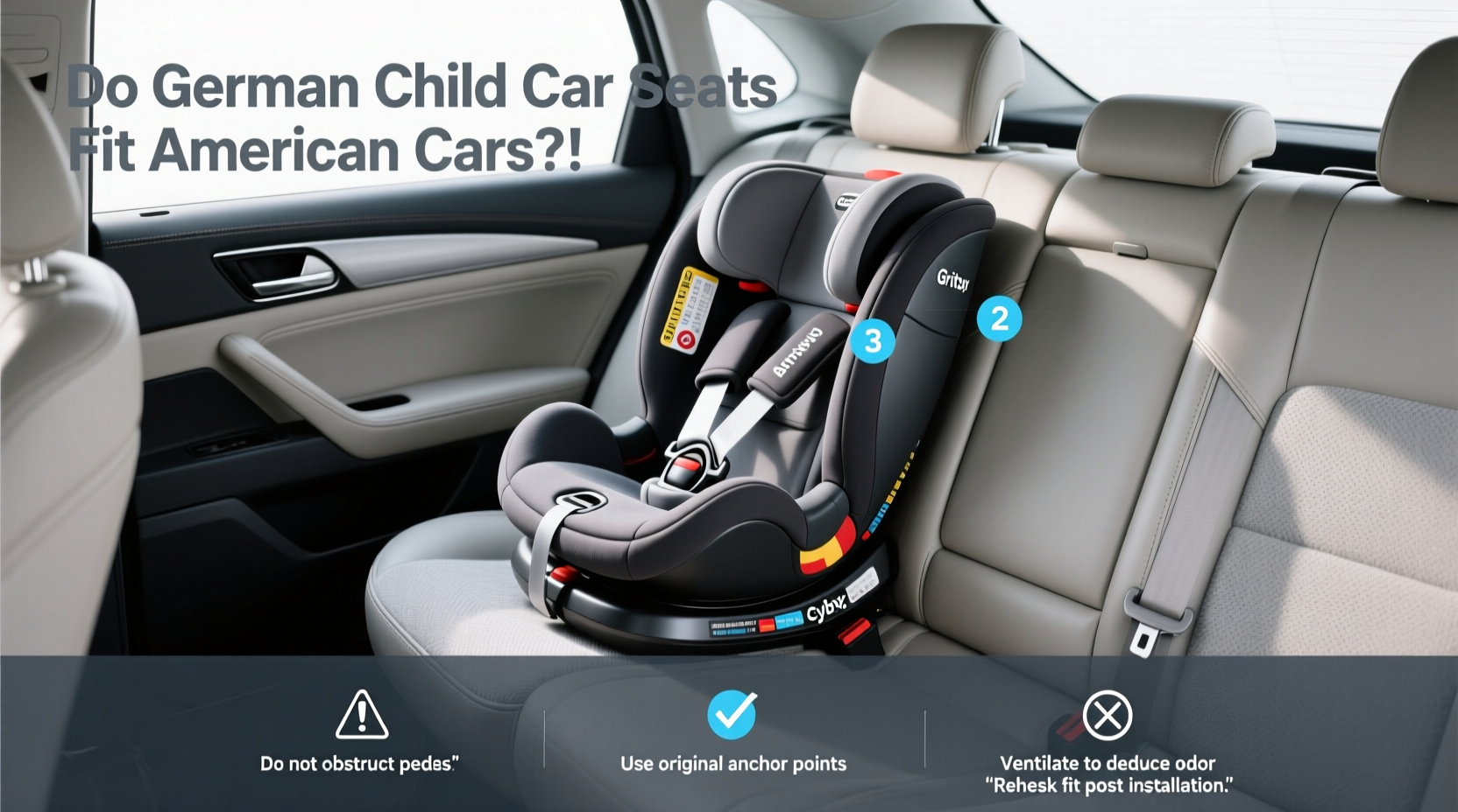 do german child car seats fit american cars