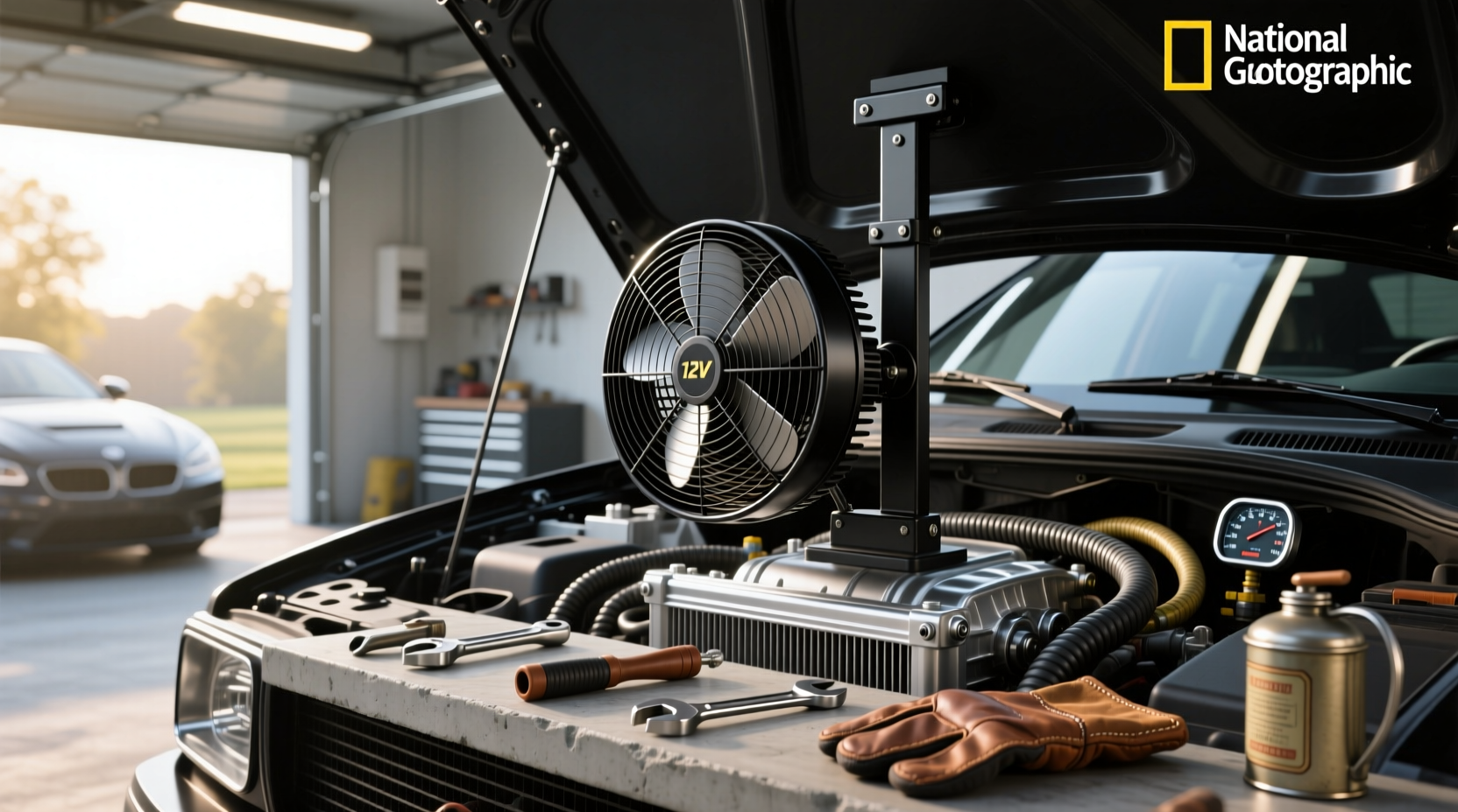 12v car fan guide uses battery impact