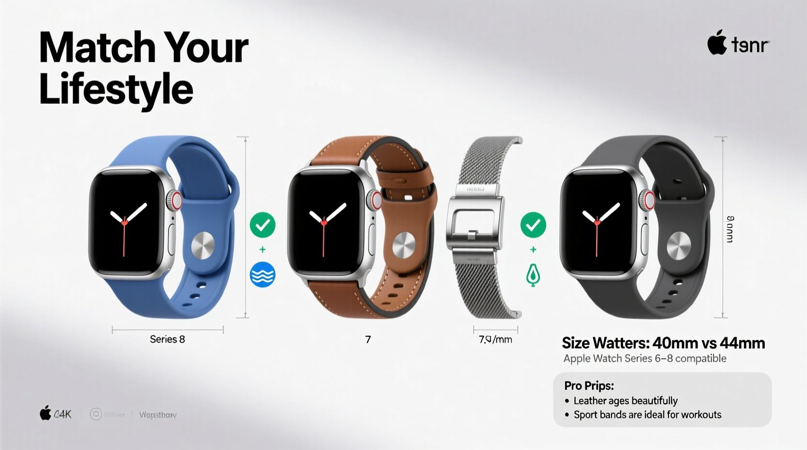 how to select the perfect apple watch band for series 8 7 and 6 a practical shoppers guide