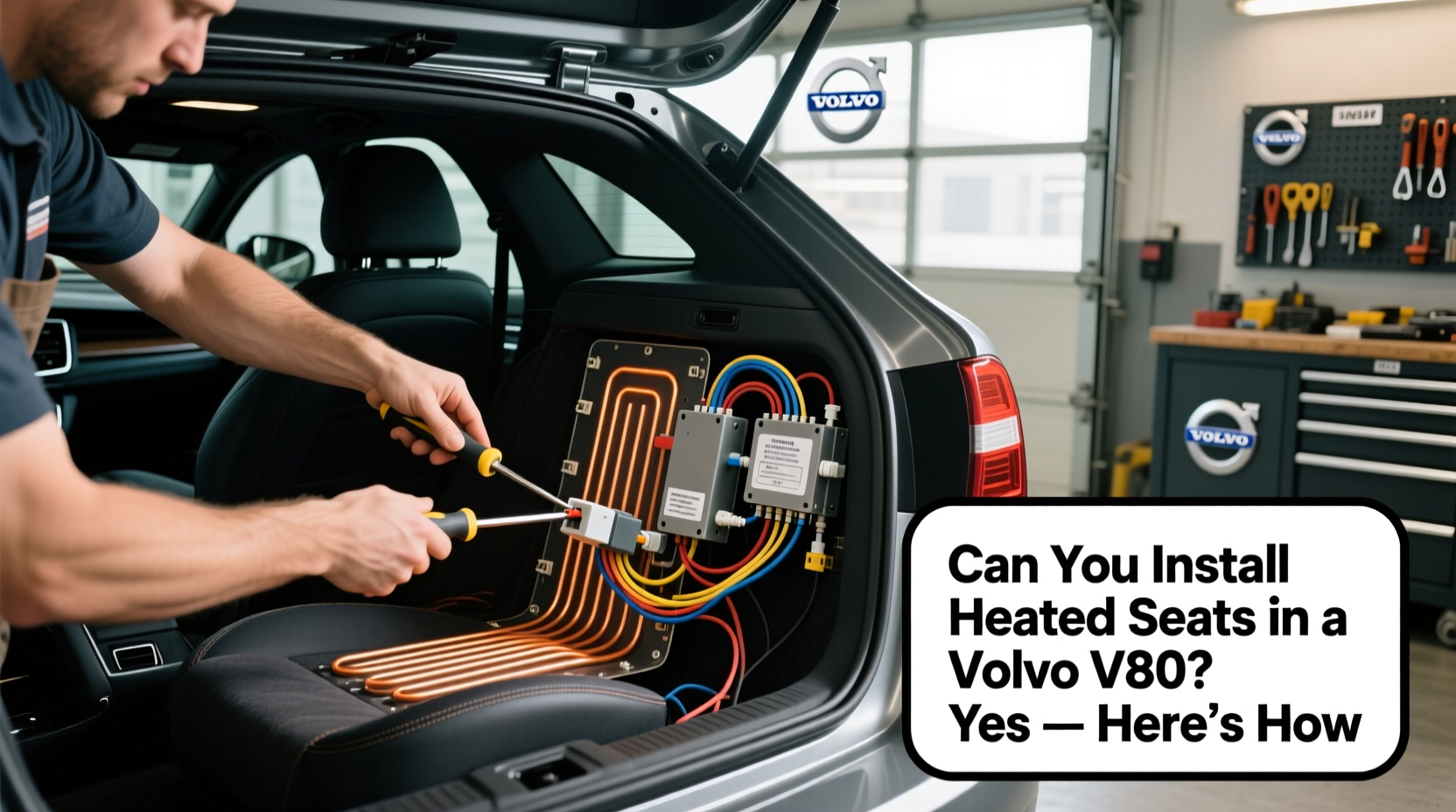 v60 install heated seats