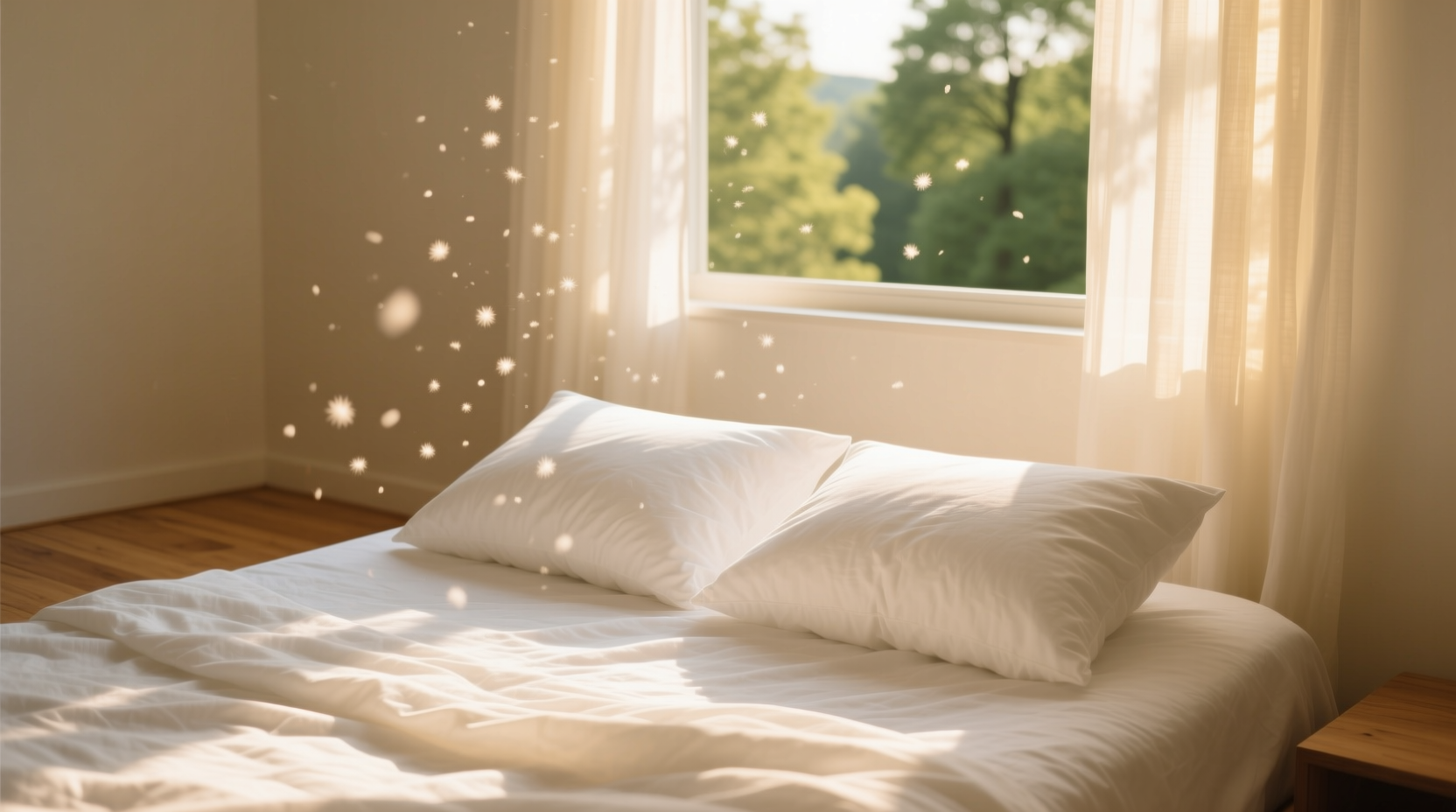 cleaning pillows sunlight