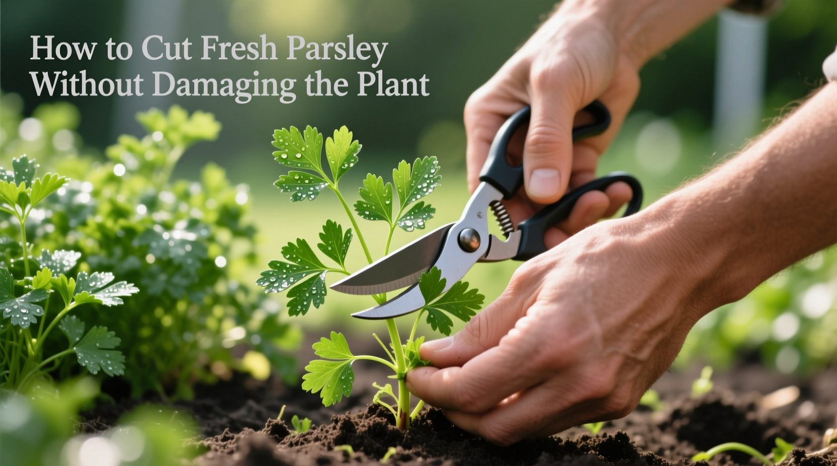 how to cut fresh parsley
