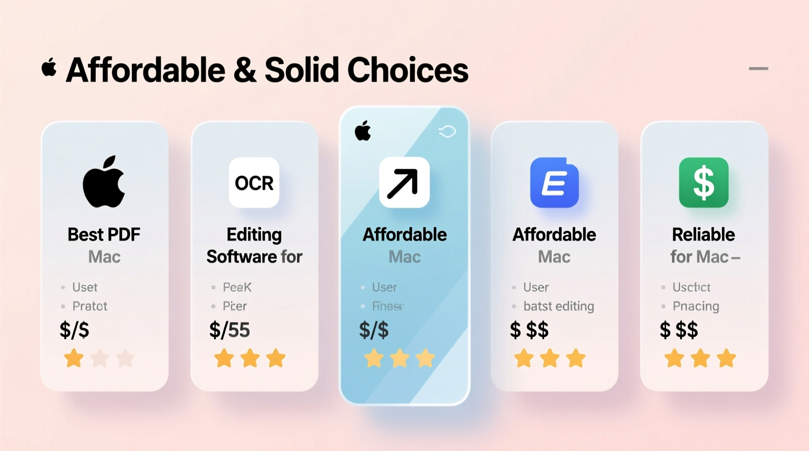 affordable and solid choices for best pdf editing software for mac