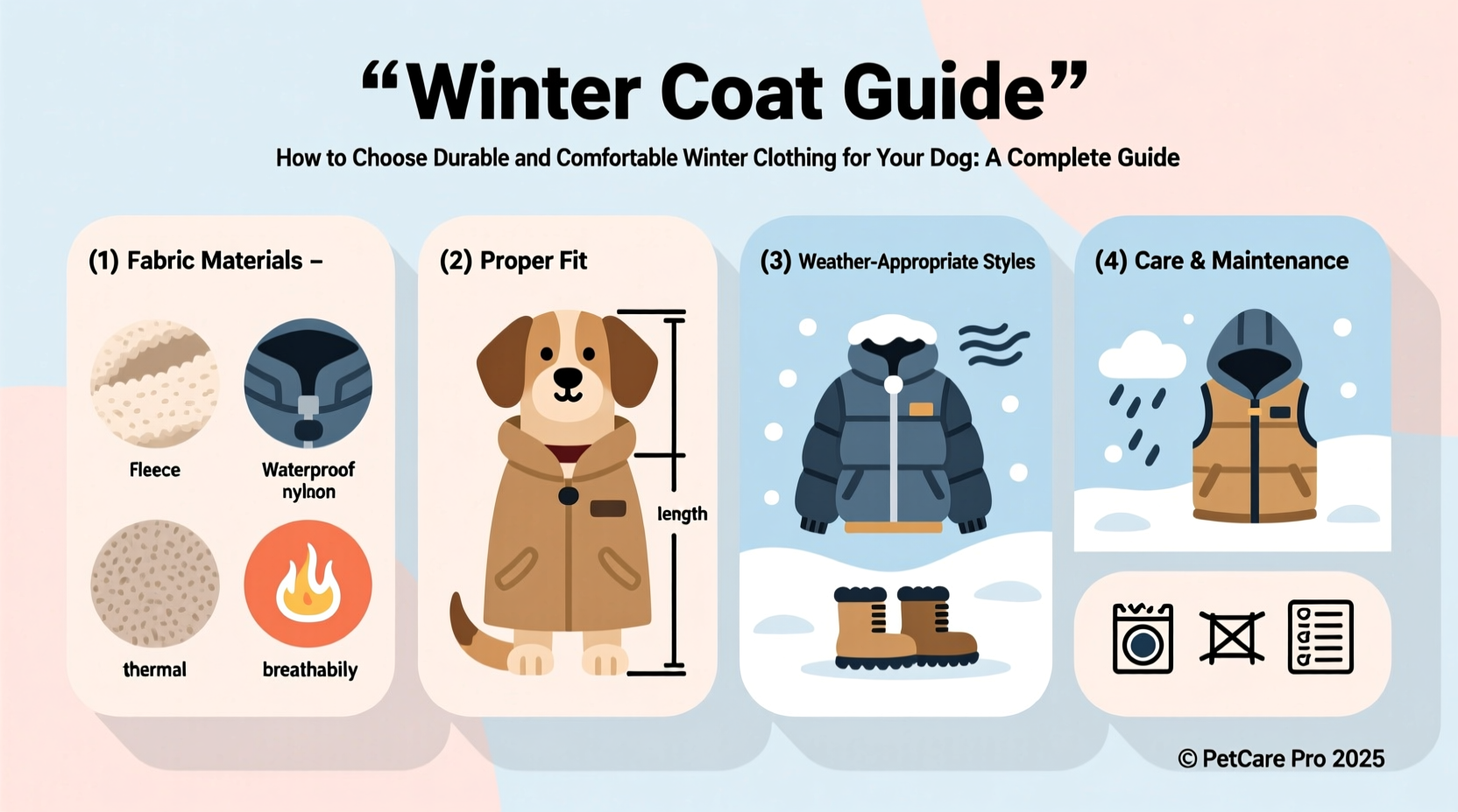 how to choose durable and comfortable winter clothing for your dog a complete guide