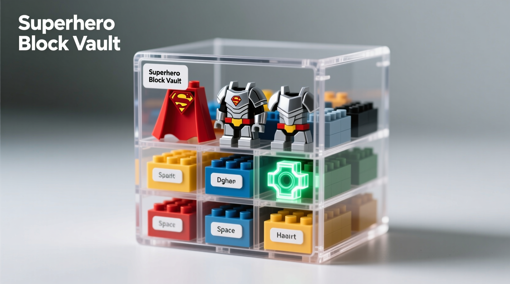 smart and space saving ways to store mini building blocks for superhero models