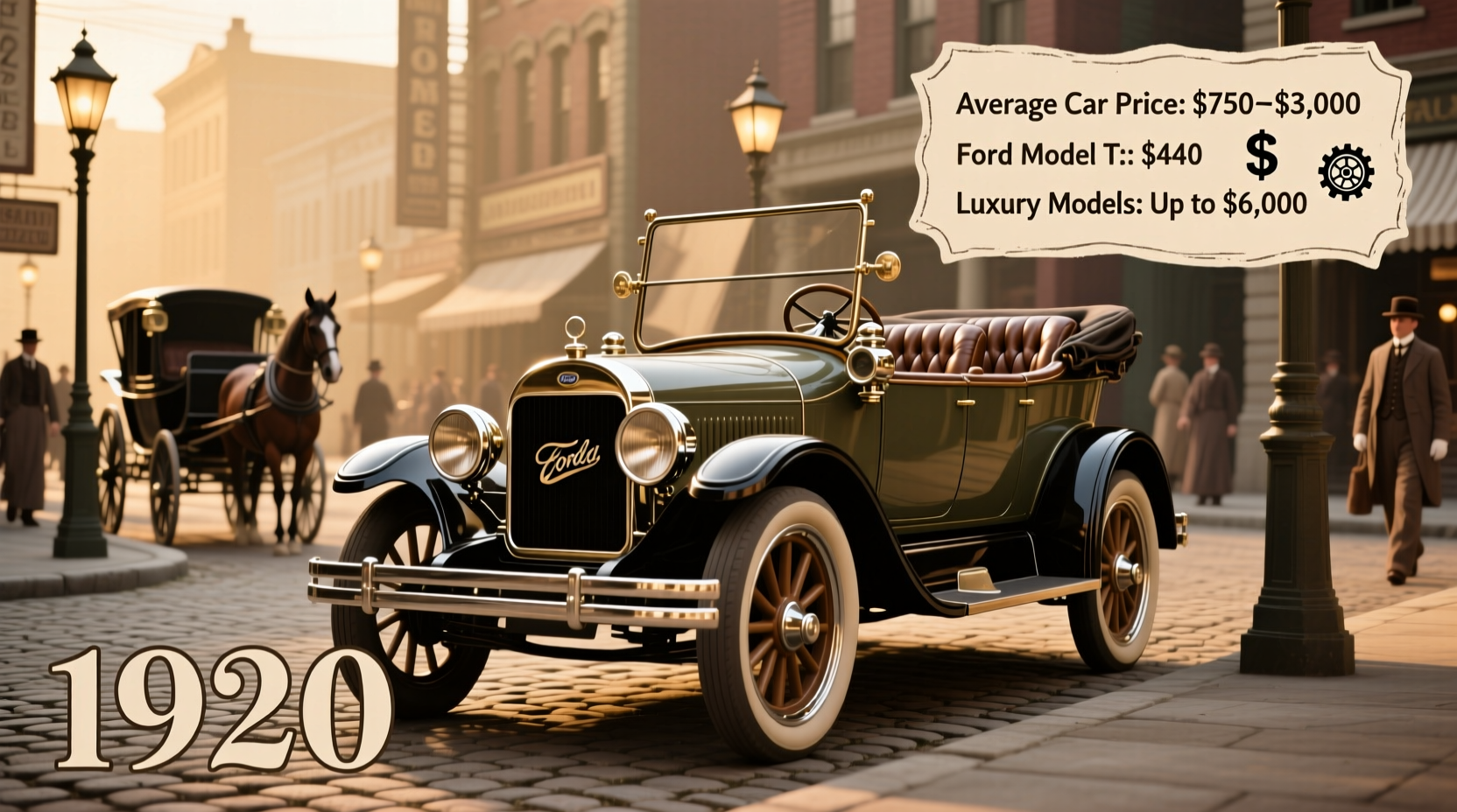 how much was a car in 1920