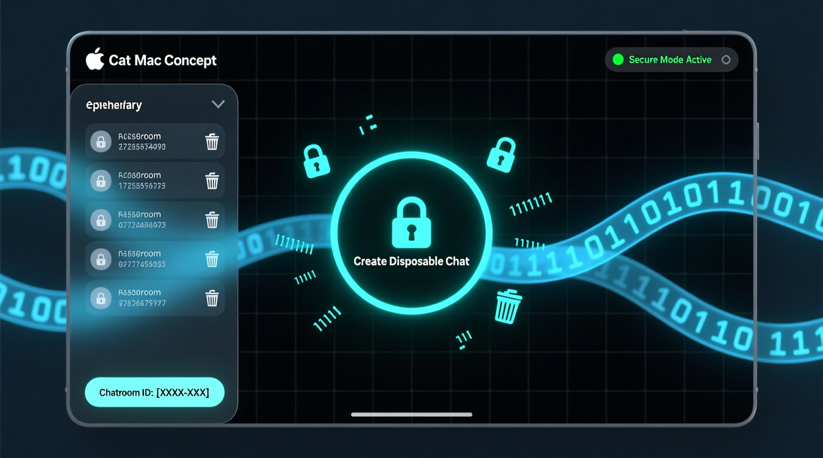 Cryptocat for Mac Does NOT Create Private Disposable Chatrooms