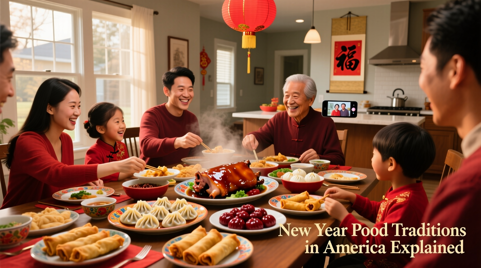 what are the new year food traditions in america