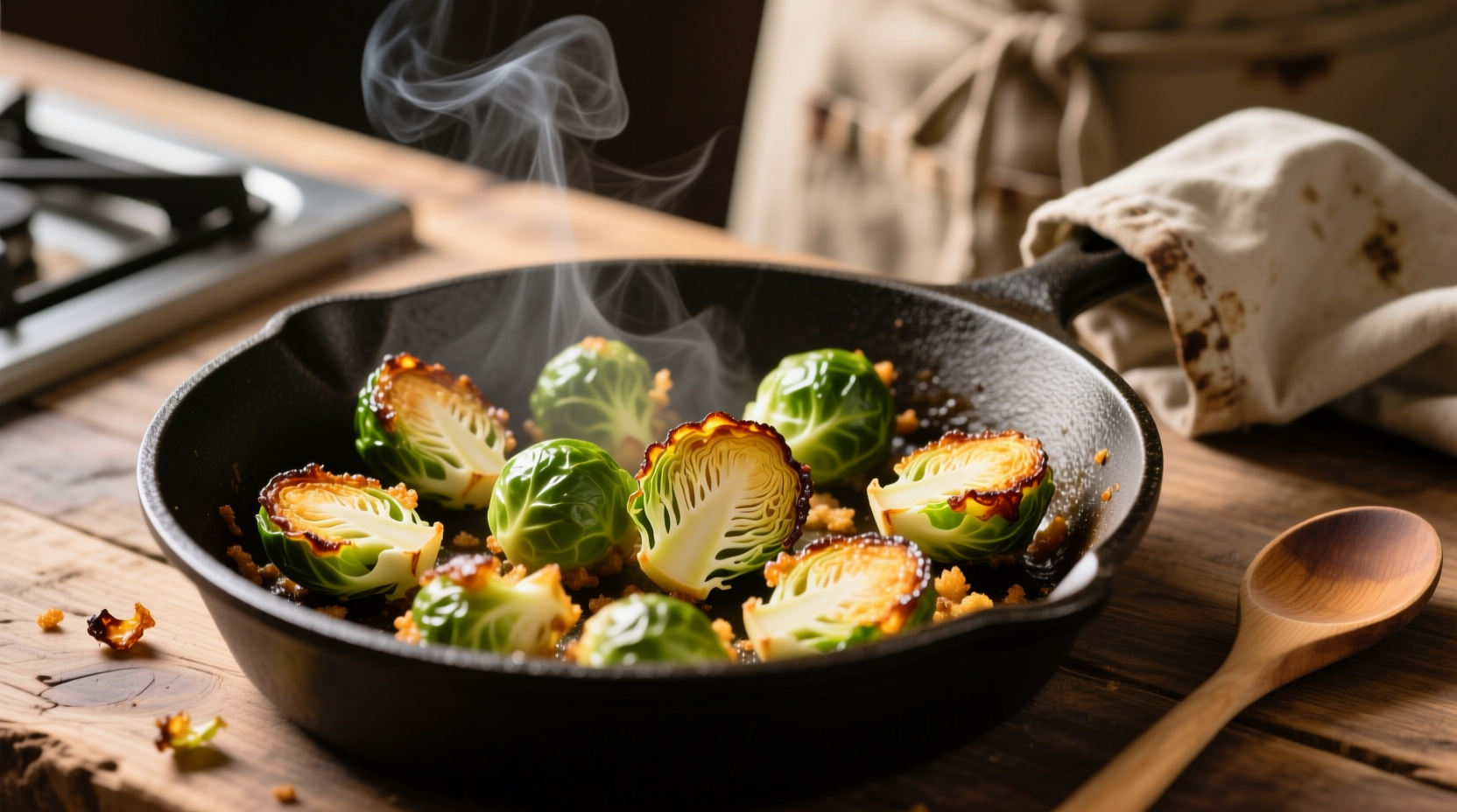 chefs secret to perfectly crispy brussels sprouts