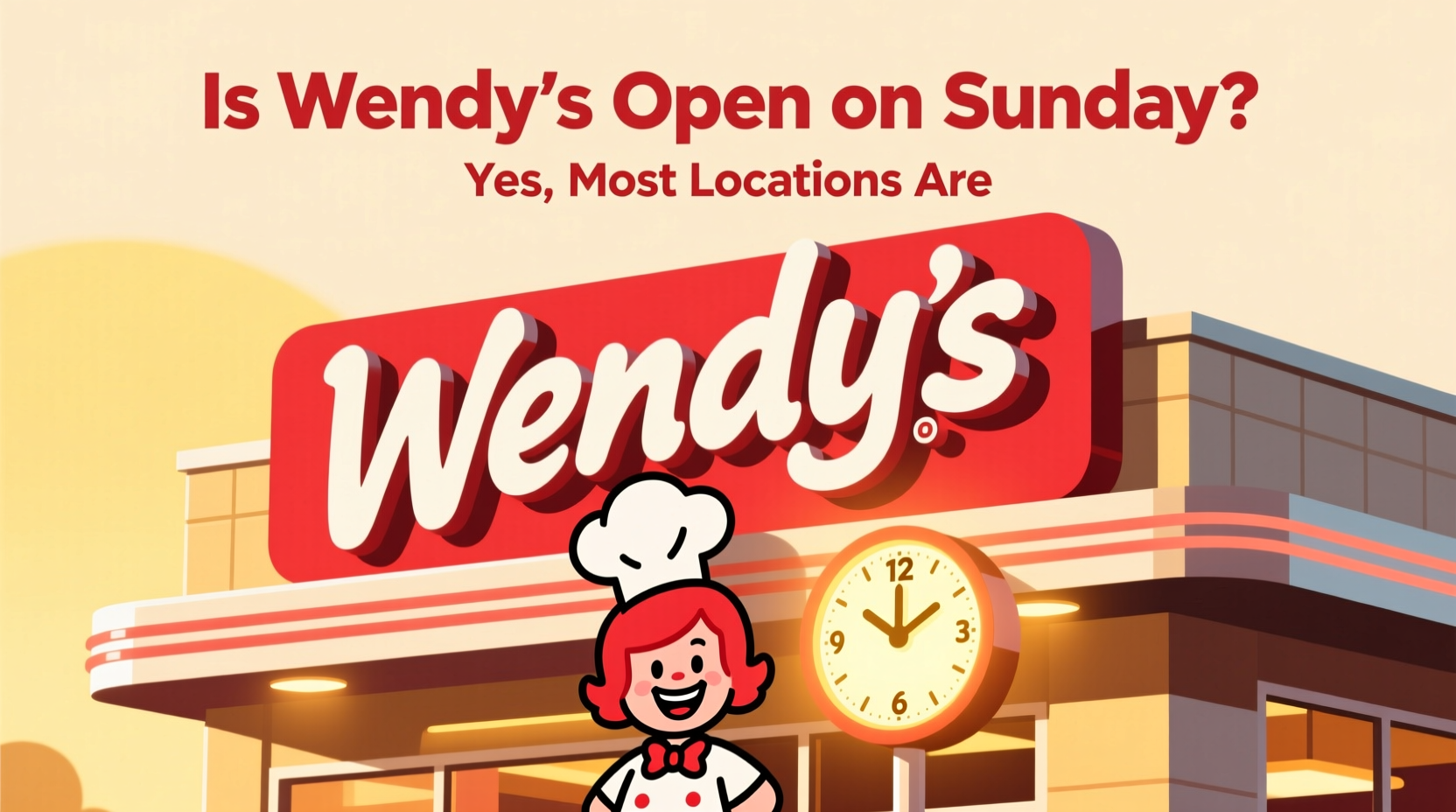 is wendys open on sunday