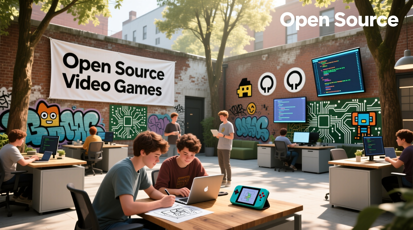 best open source video games free, moddable cross platform