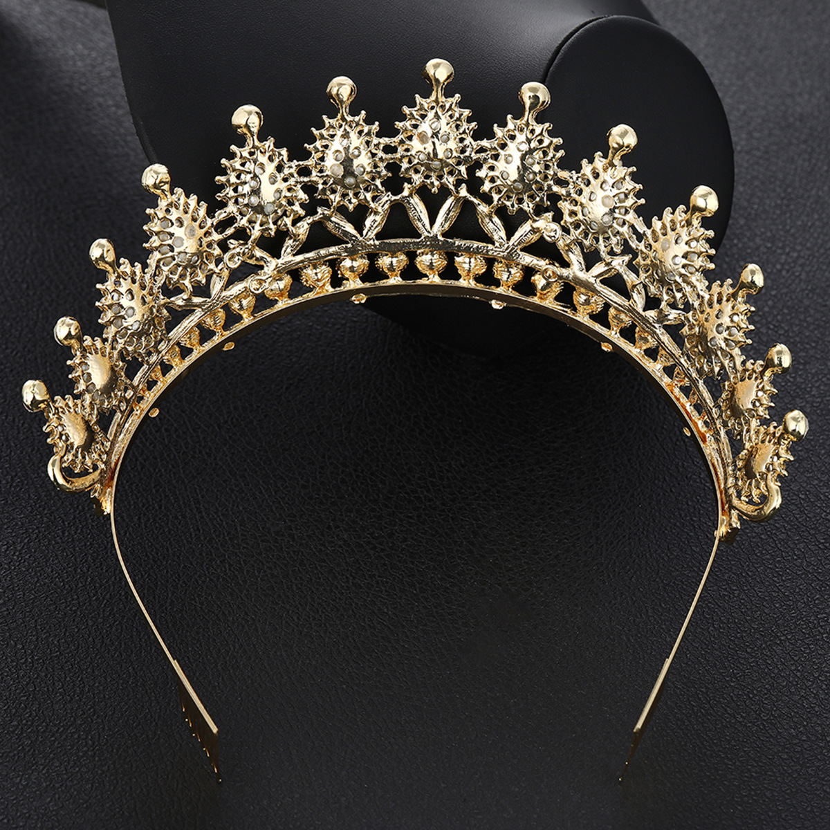 豪华水晶新娘头饰皇冠女性舞会发饰婚礼发饰皇冠 - buy jewelry crown
