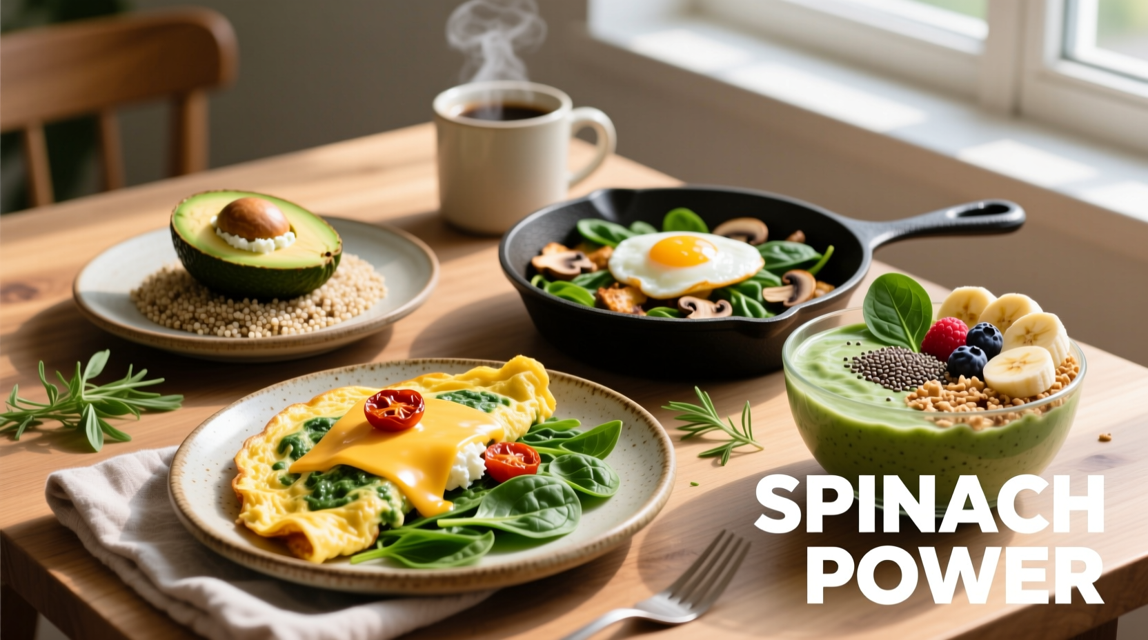 5 Quick Spinach Breakfast Recipes Ready in 15 Minutes