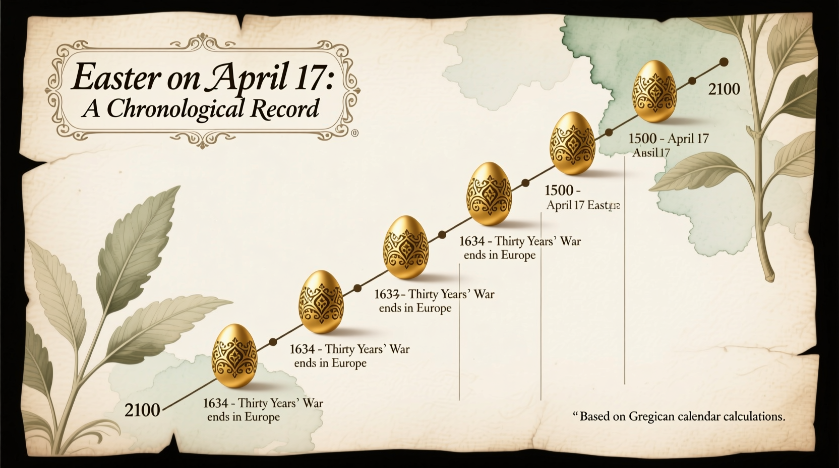 what year did easter fall on april 17th