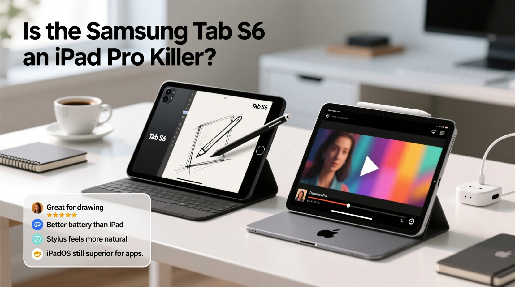 is the samsung tab s6 a real ipad pro killer what users are saying