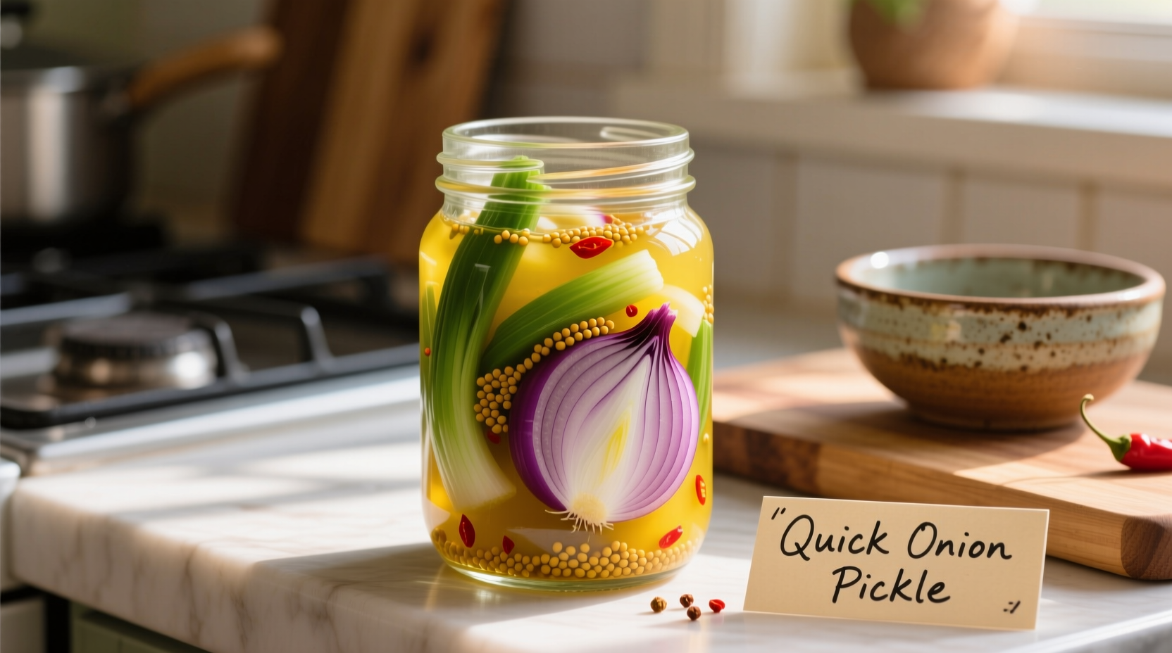 quick onion pickle