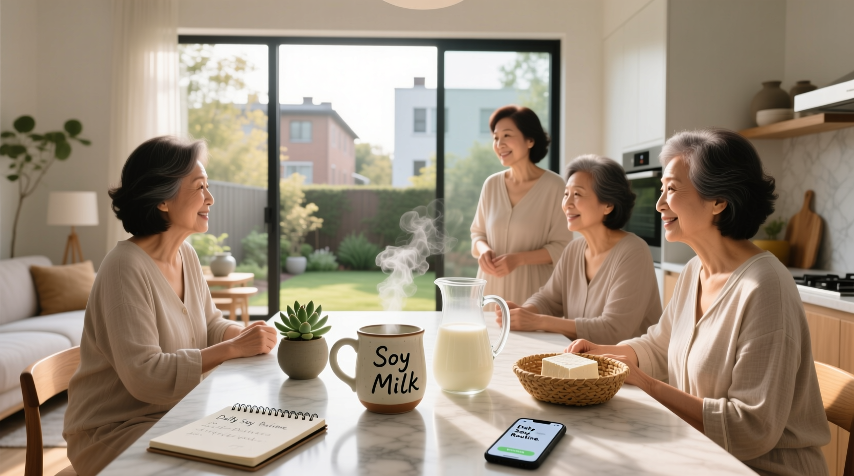soy milk for menopause benefits considerations