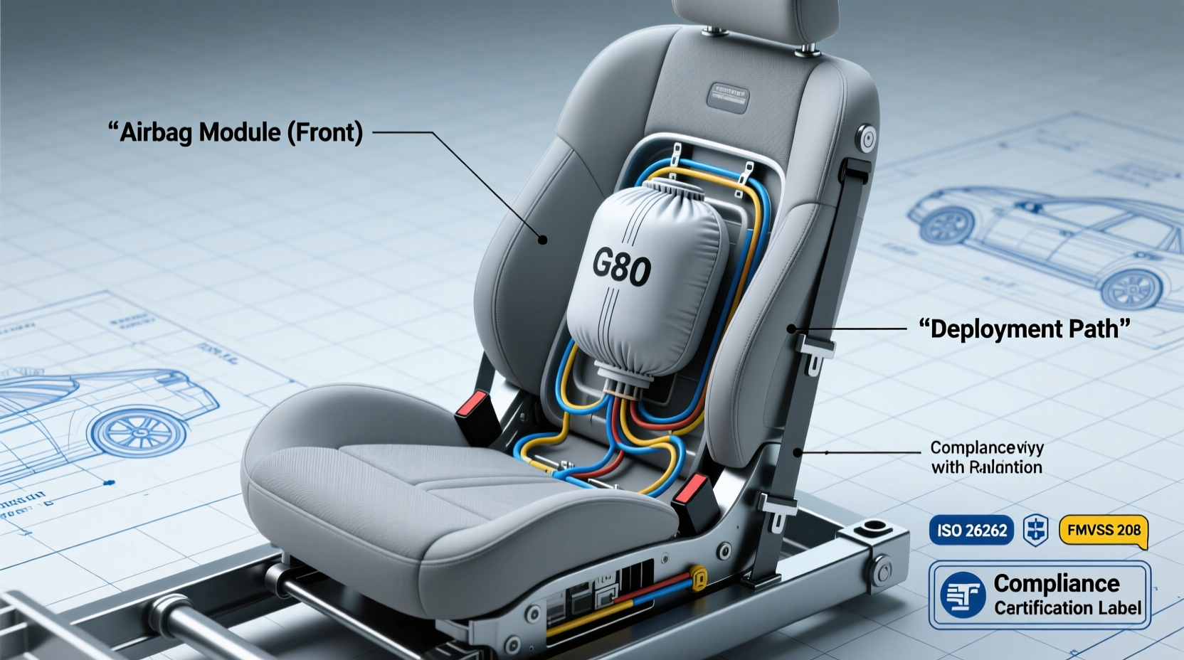 g80 bucket seat install airbag