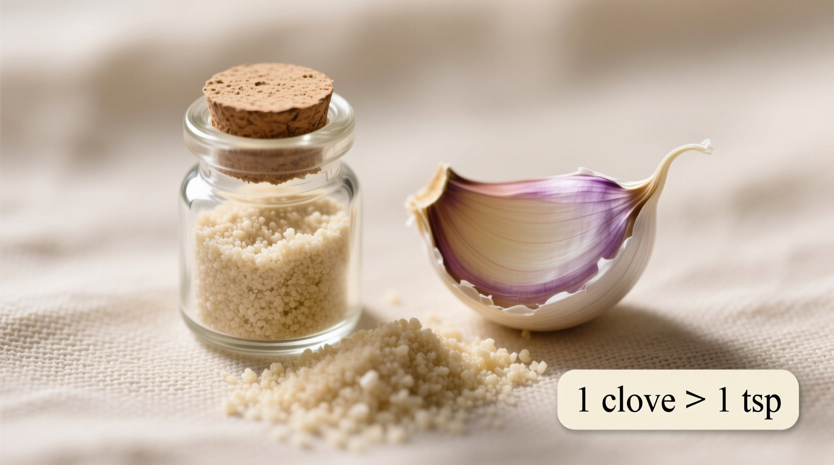 How Much Granulated Garlic Equals 1 Clove: Exact Conversion