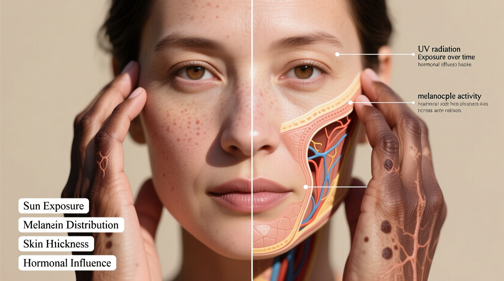 why are my hands darker than my face causes solutions