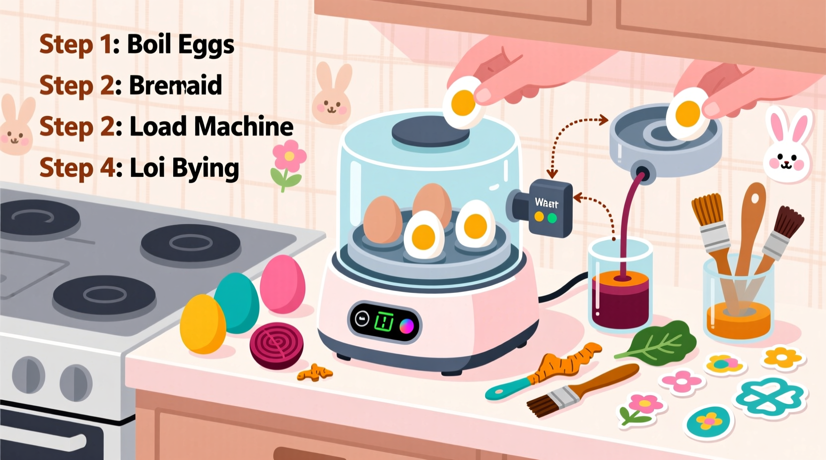 how to do easter egg die maschine