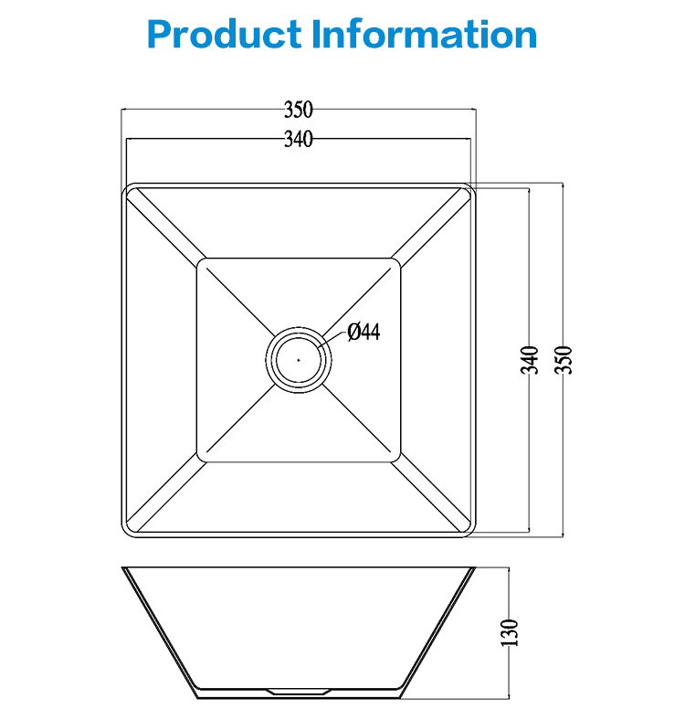 Good Selling Stainless Steel Above Counter Wash Basin Easy Clean Wash Basin