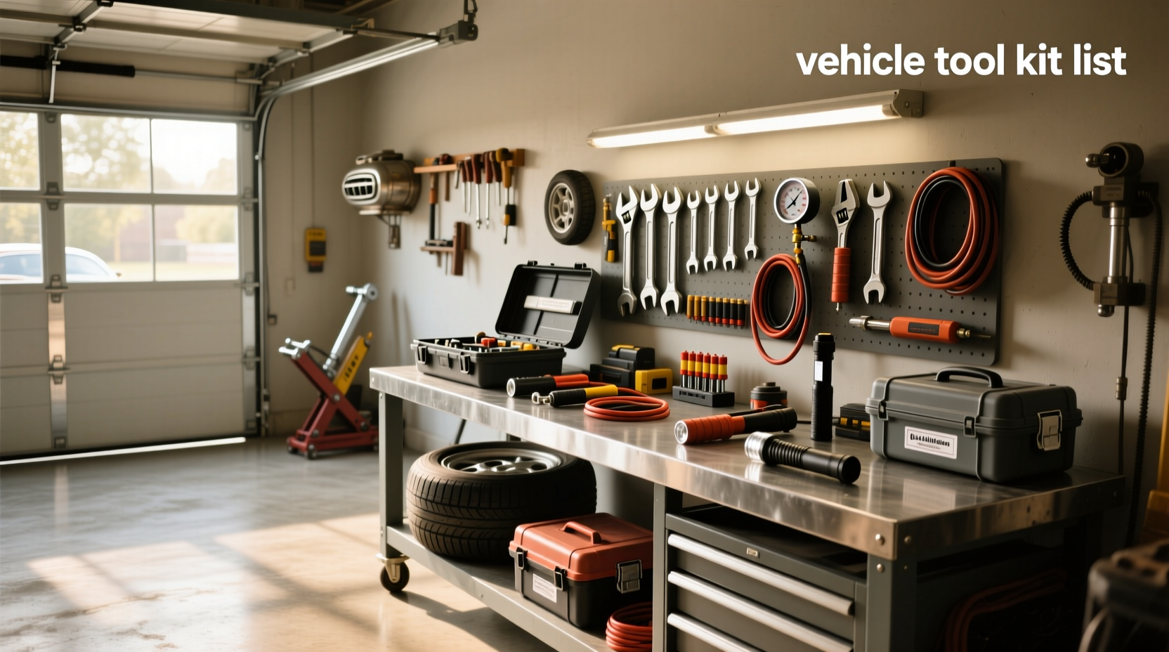 What should be in a vehicle tool kit list?