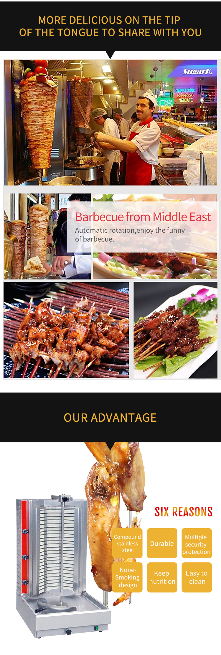 Boyne Shawarma Maker Commercial Automatic Electric Toaster Chicken Doner Kebab Shawarma Grill Equipment Machine