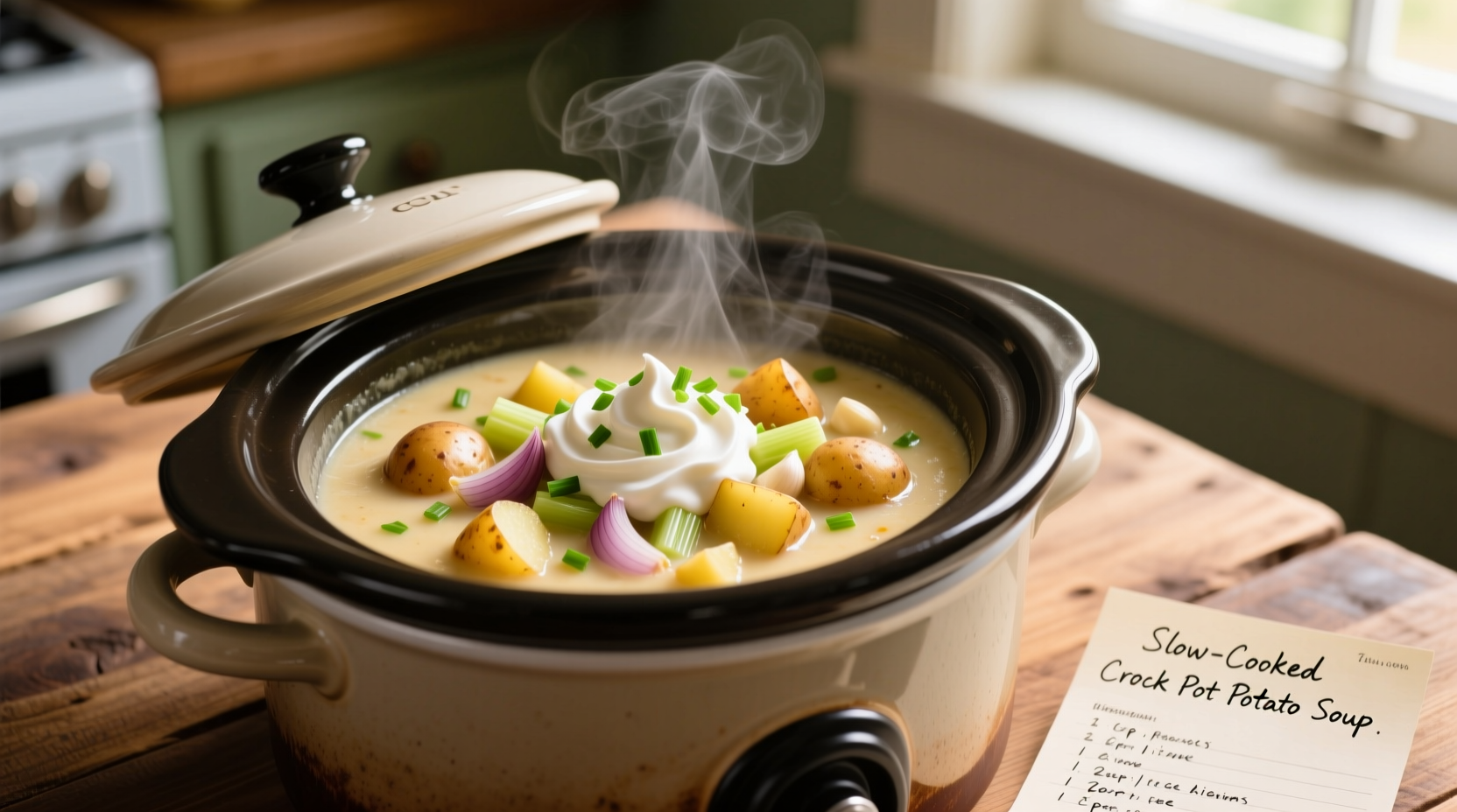 Perfect Crock Pot Potato Soup Recipe in 6 Simple Steps