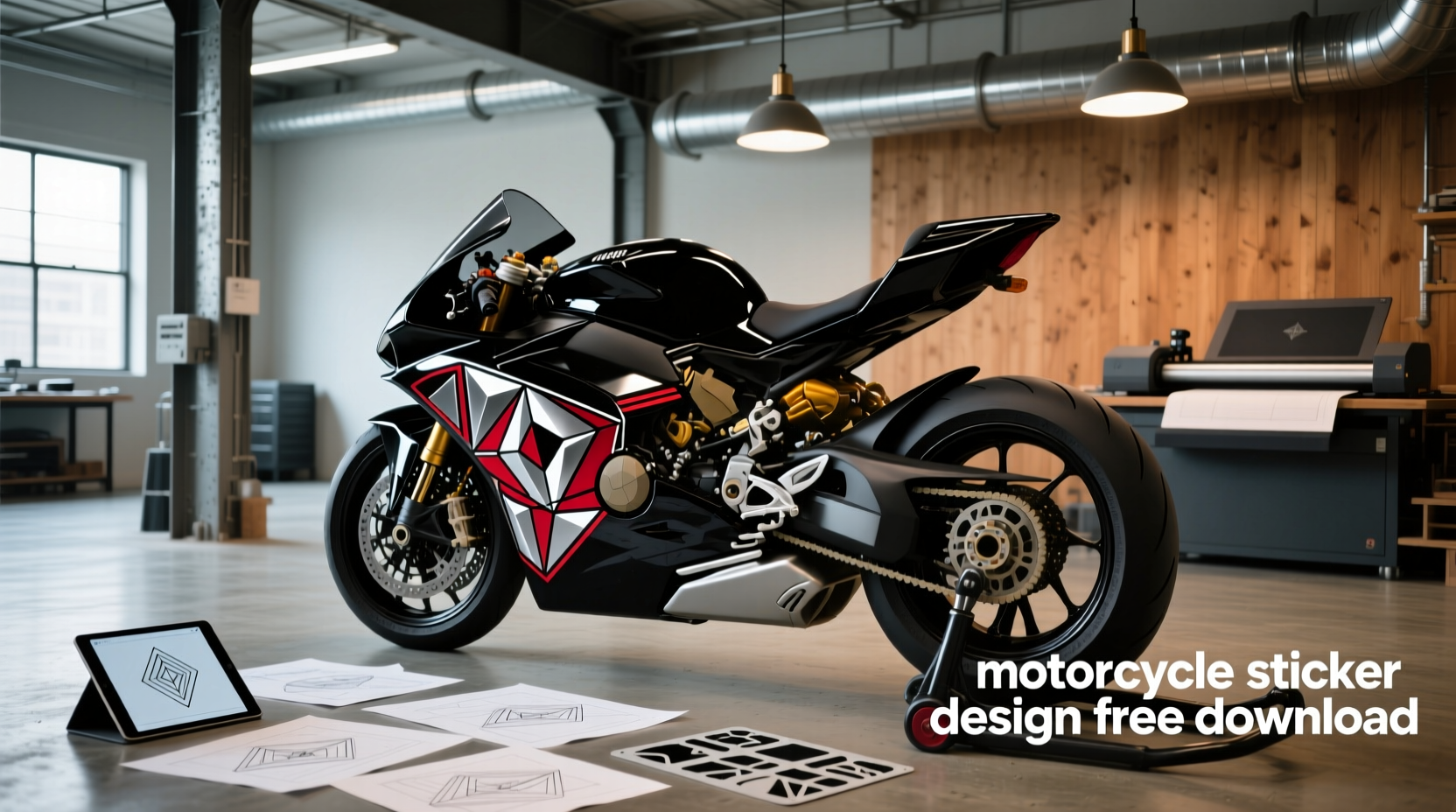 How to Find Motorcycle Sticker Design Free Download Resources