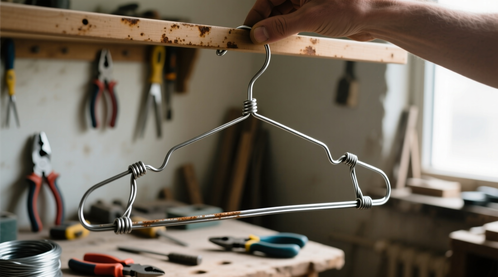 how to make a wire hanger work