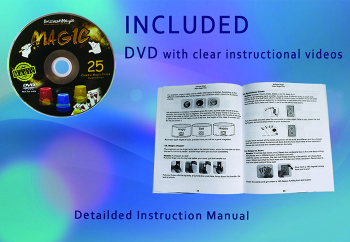 Brilliantmagic Deluxe Magic Set - 25 Classic Tricks DVD
