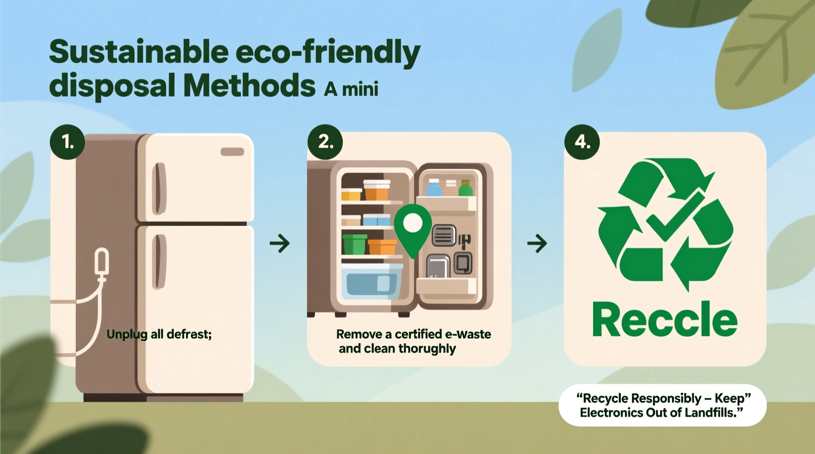 effective and eco friendly methods for disposing of a mini fridge safely