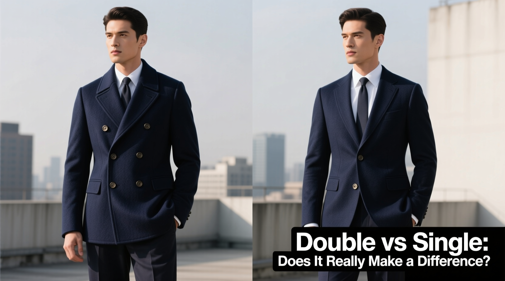 double vs single breasted jacket does it really make a difference in how you look