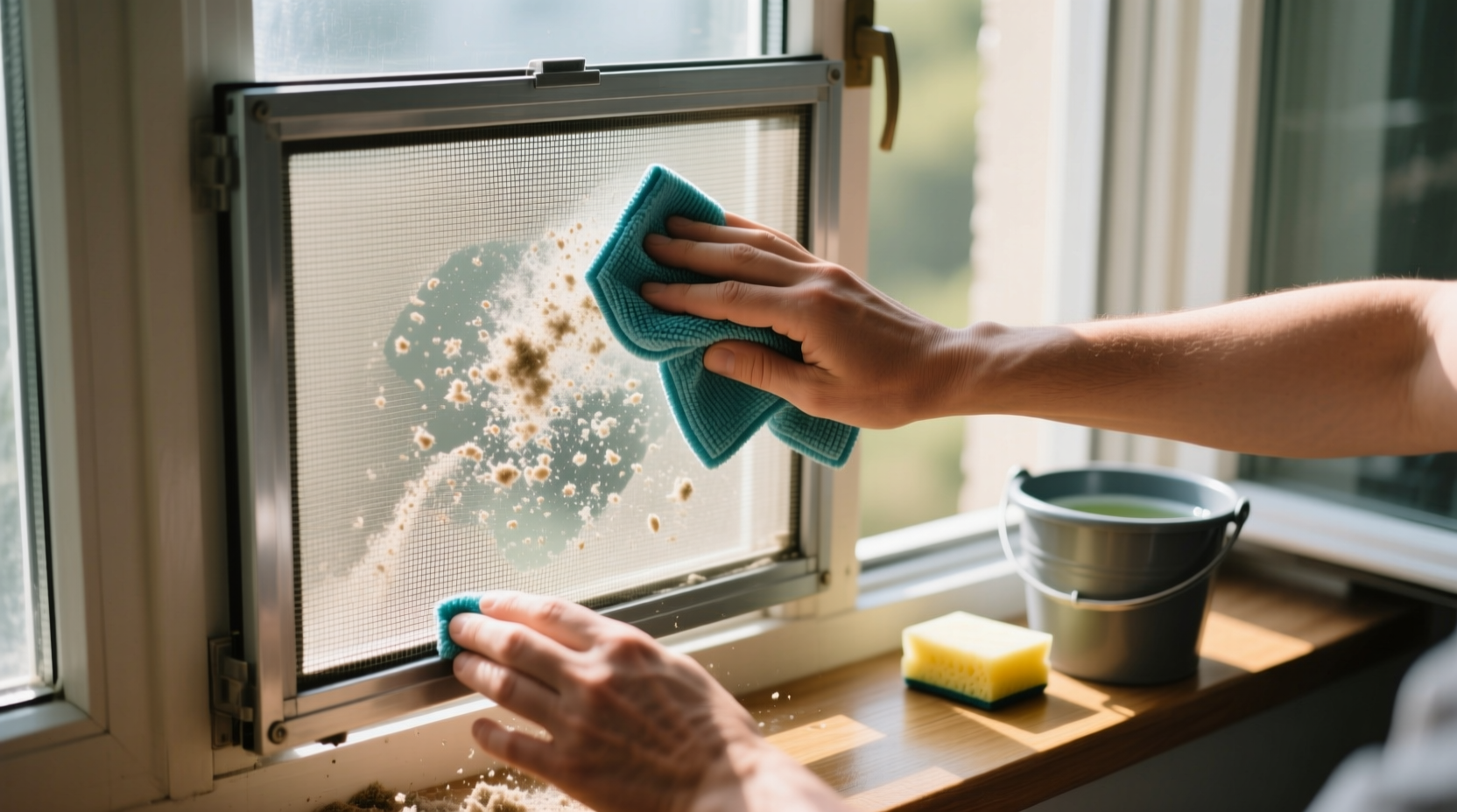 how to clean your window screens because theyre probab