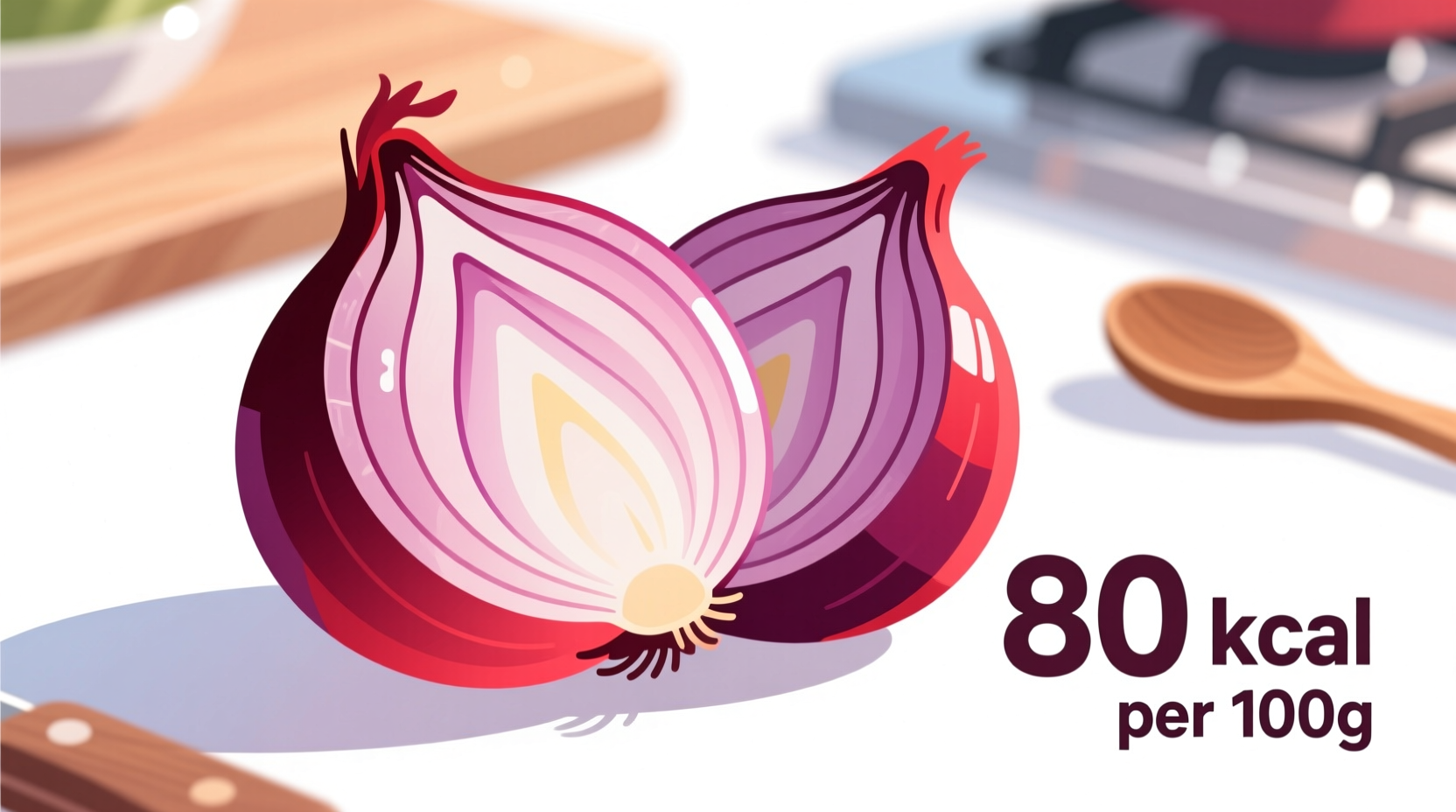 red onion calories