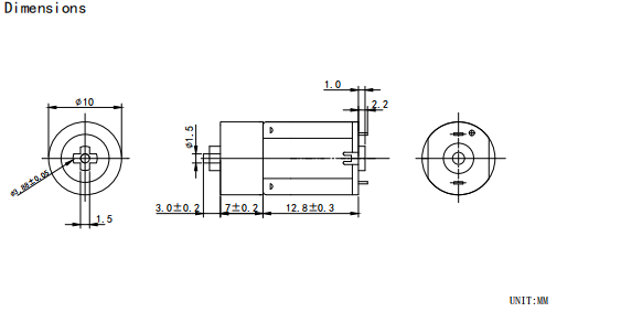 1.5v 2.5v 3v 3.3v 3.6v 6v 10mm KG-10PM20 planetary plastic gear motor with cross shaft, gear shaft
