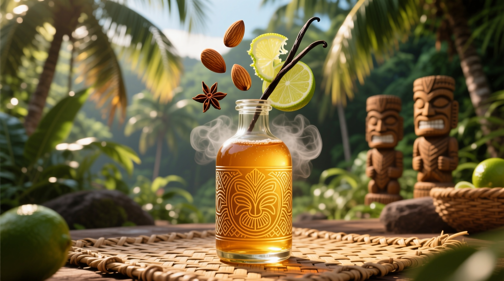 homemade falernum for tiki drinks almond clove lime syrup recipe