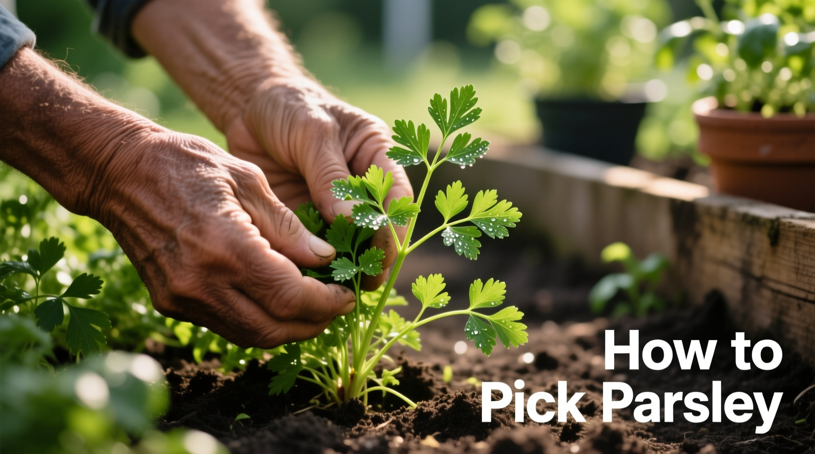 how to pick parsley