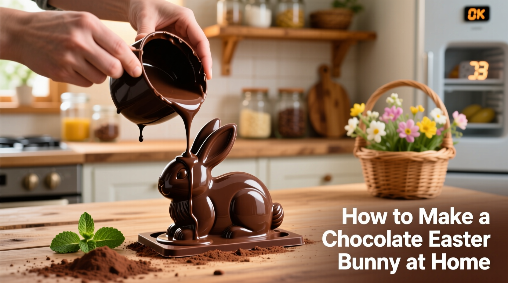 how to make a chocolate easter bunny