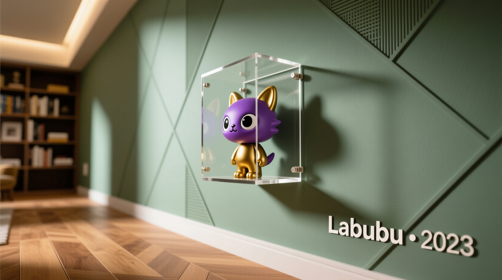 how to display labubu on wall