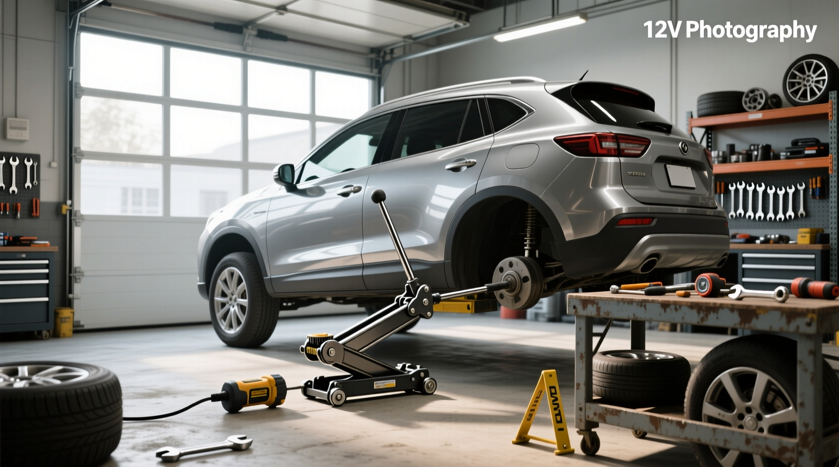 12v electric scissor jack guide